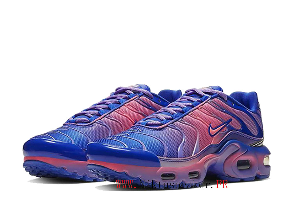 purple and blue air max plus